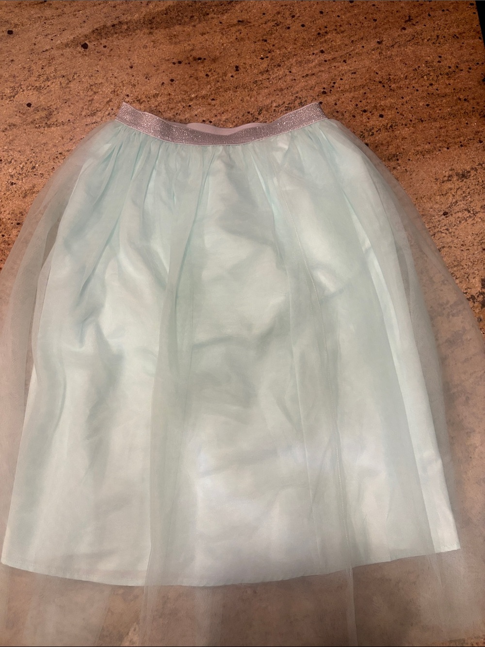 Cat & Jack Pale Blue Tulle Skirt with Sparkle Waistband